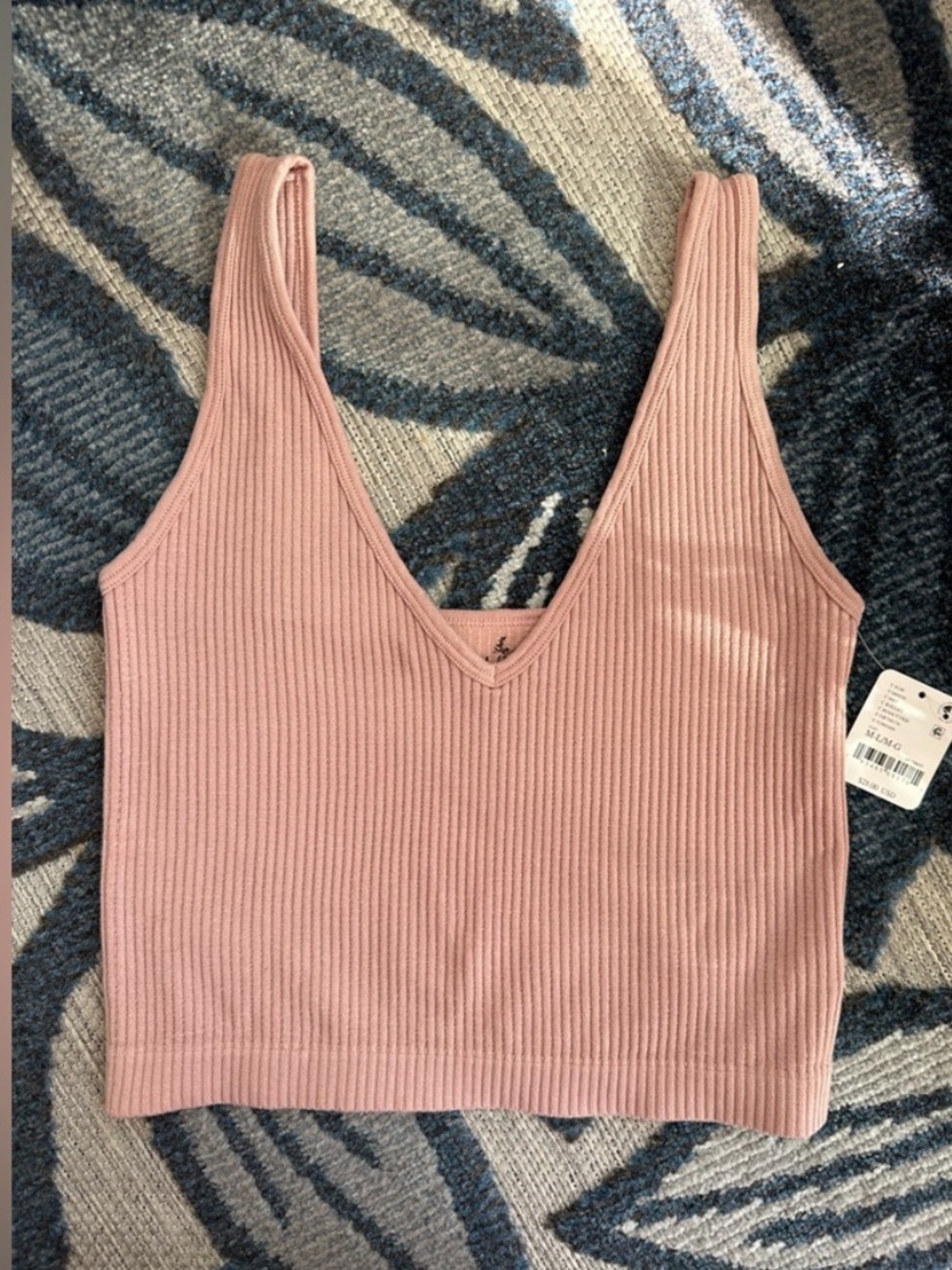Free People Solid Rib Brami Crop Tank - Size M/L - NWT - Picture 4 of 9